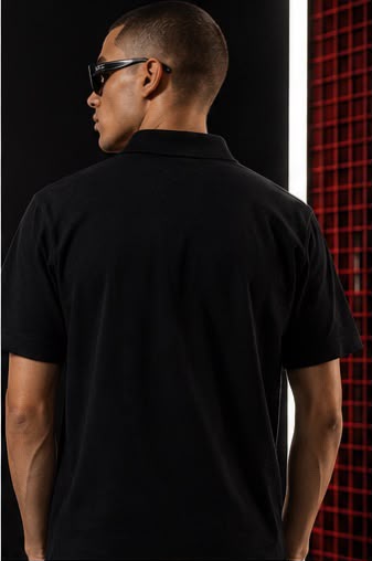 Black RUDE Polo